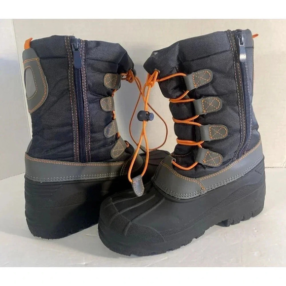 Dream Pairs Insulated Snow Boots Youth sz 3 Waterprrof Mid Calf Unisex - Picture 5 of 16